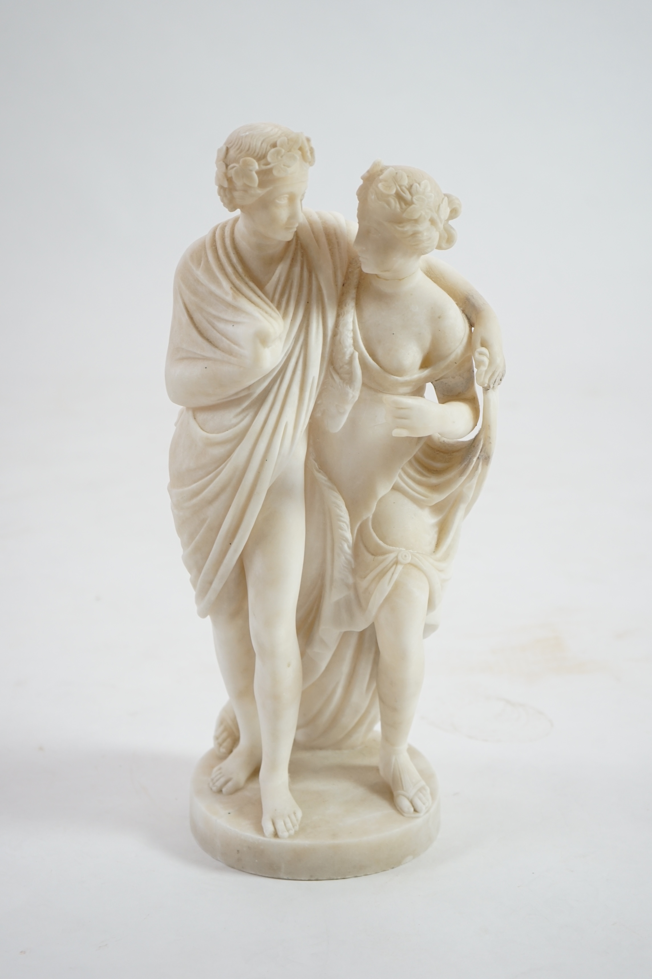 After the antique, an Italian alabaster group of Bacchus and Ariadne